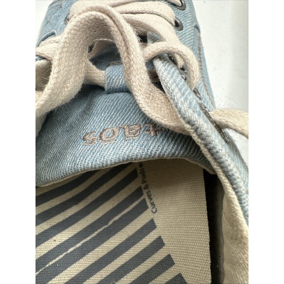 Taos Womens Chambray Light  Star Denim Casual Lace Up Shoes Size 8 - Picture 7 of 9